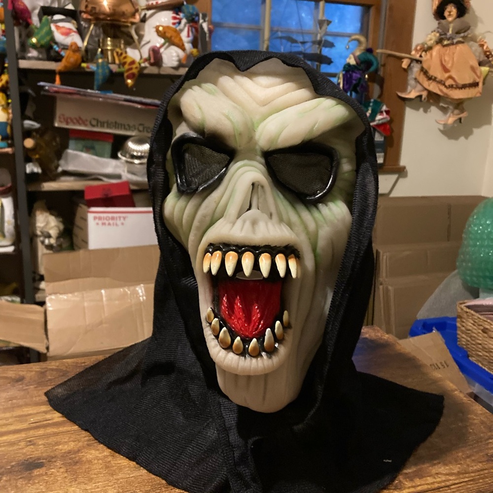 Monster mask with hood